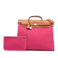 Pikkukuva 10 / 10: Pre-owned Hermès Toile Herbag Zip 39 Pink