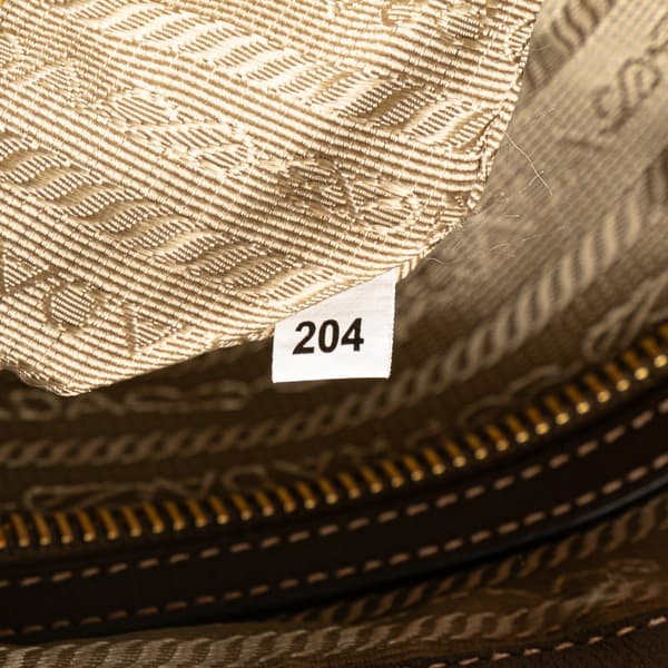Pre-owned Prada Canvas Canapa Logo Satchel Brown