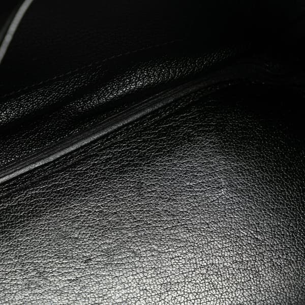 Pre-owned Hermès Clemence Birkin Retourne 30 Black