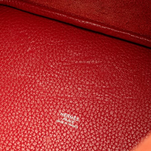Pre-owned Hermès Clemence Picotin Lock 22 Red