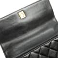 Miniatyrbild 4 av 10: Pre-owned Chanel Medium Lambskin Kelly Top Handle Bag Black