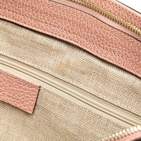 Pre-owned Gucci Leather Bamboo Tassel Satchel Pink