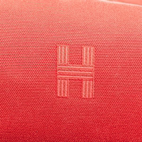 Pre-owned Hermès Small Toile Bride A Brac Red
