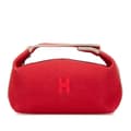 Pikkukuva 1 / 10: Pre-owned Hermès Small Toile Bride A Brac Red