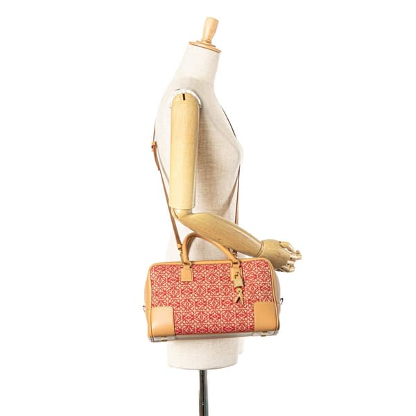 Pre-owned LOEWE Canvas Amazona 28 Red