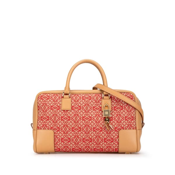 Pre-owned LOEWE Canvas Amazona 28 Red