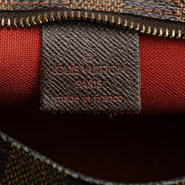 Pre-owned Louis Vuitton Damier Ebene Trousse Pochette Brown