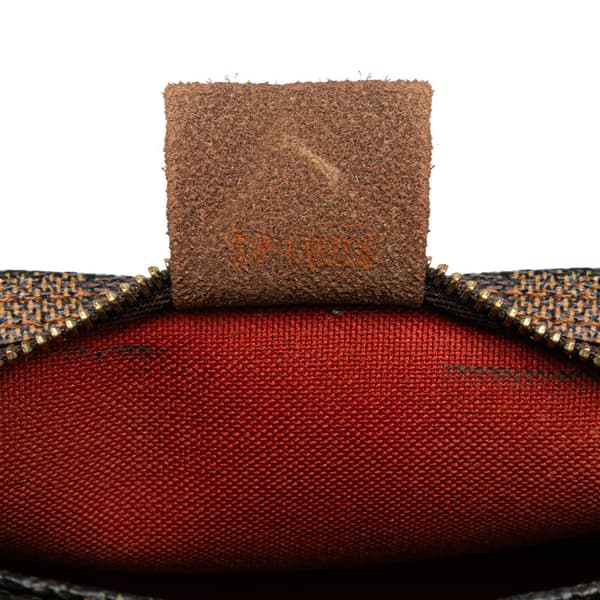 Pre-owned Louis Vuitton Damier Ebene Trousse Pochette Brown