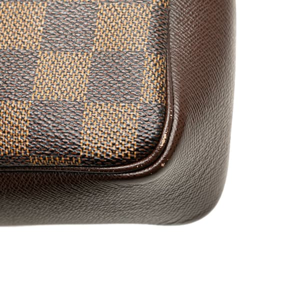 Pre-owned Louis Vuitton Damier Ebene Trousse Pochette Brown