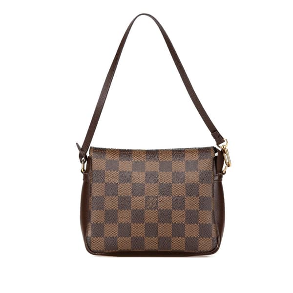 Pre-owned Louis Vuitton Damier Ebene Trousse Pochette Brown