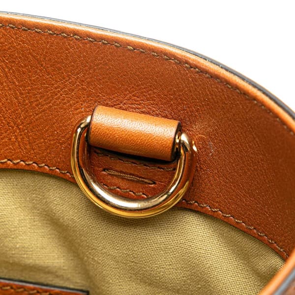 Pre-owned Gucci Large Canvas Web Satchel Brown
