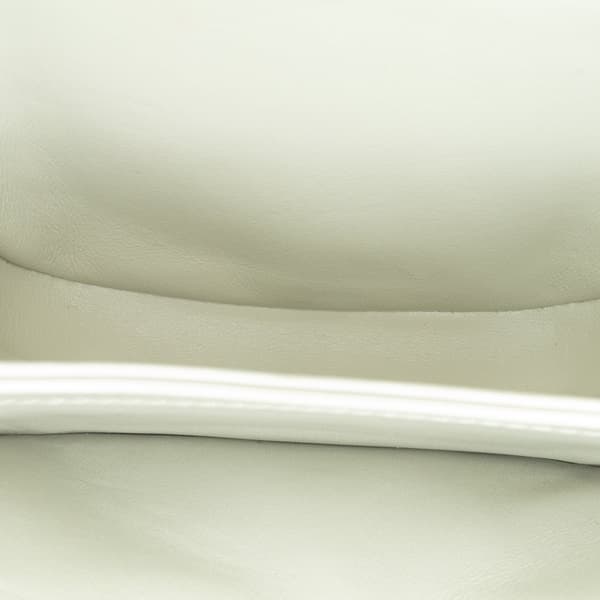 Pre-owned Celine Mini Patent Besace Clea Satchel White