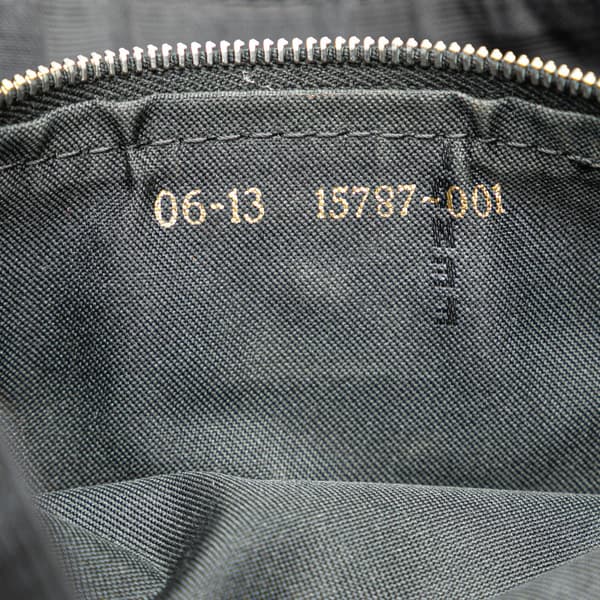 Pre-owned Fendi Zucca Nylon Handbag Black