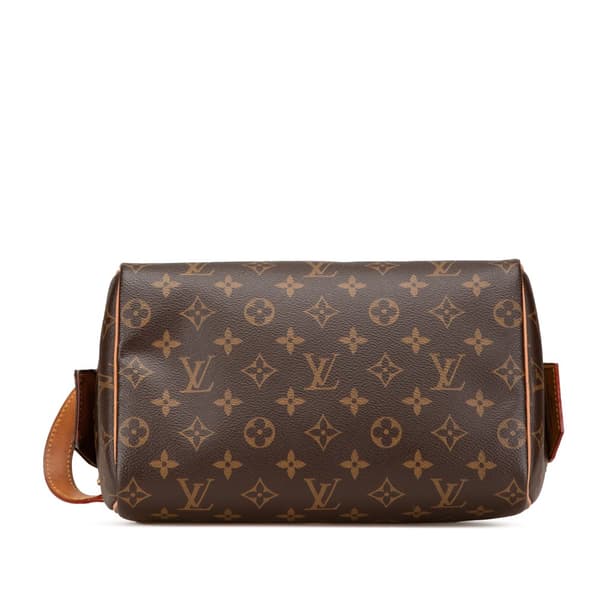 Pre-owned Louis Vuitton Monogram Dopp Kit Toilet Pouch Brown