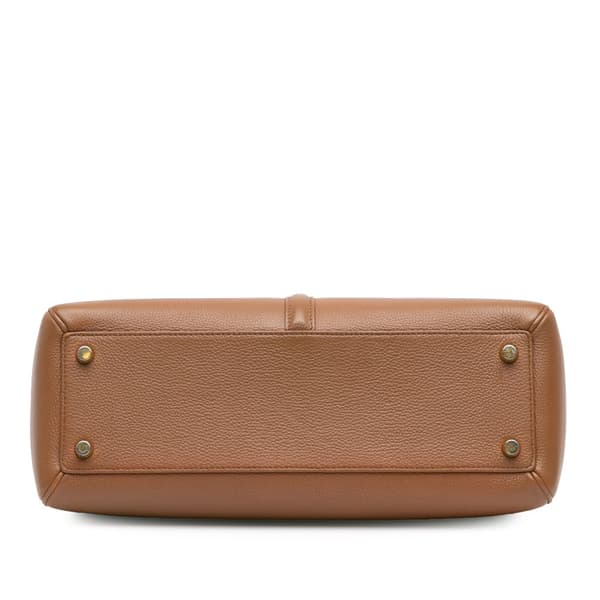 Pre-owned Celine Medium Leather 16 Satchel Brown