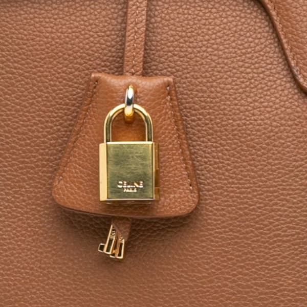Pre-owned Celine Medium Leather 16 Satchel Brown