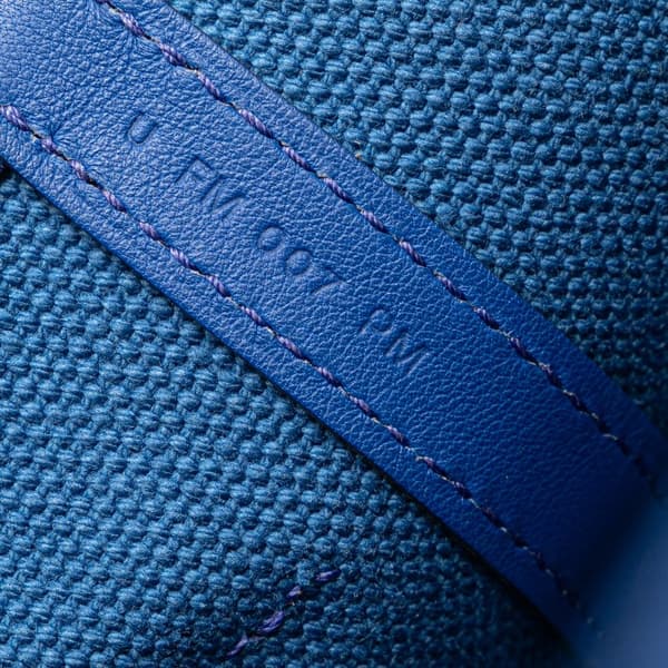 Pre-owned Hermès Toile Goeland and Swift Cargo Picotin Lock 18 Blue