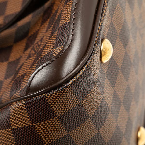 Pre-owned Louis Vuitton Damier Ebene Verona PM Brown