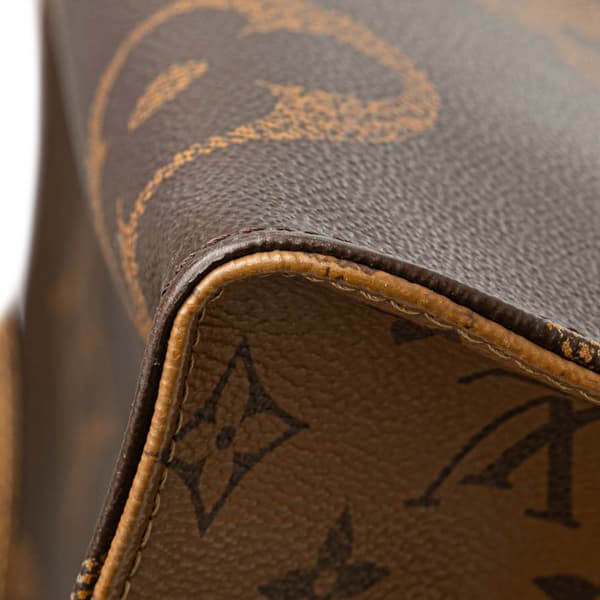 Pre-owned Louis Vuitton Monogram Reverse Giant OnTheGo GM Brown