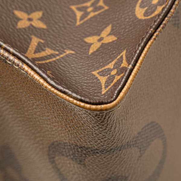 Pre-owned Louis Vuitton Monogram Reverse Giant OnTheGo GM Brown