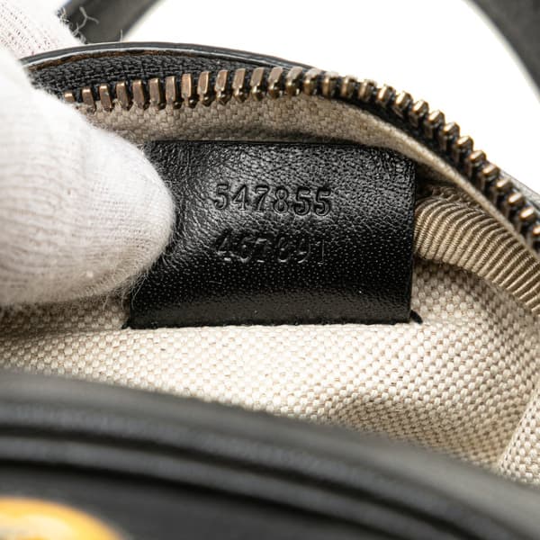 Pre-owned Gucci Mini Leather Water Buffalo Tifosa Basketball Bag Black