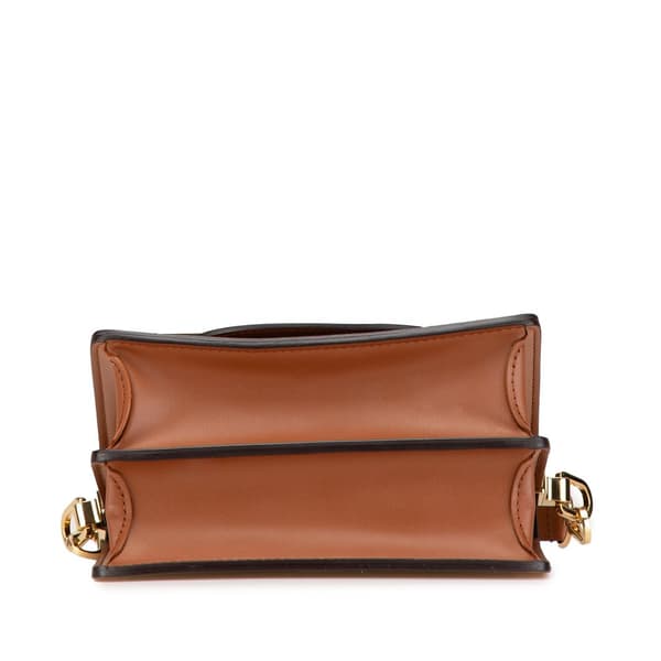 Pre-owned Louis Vuitton Monogram Reverse Mini Dauphine Lock XL Brown