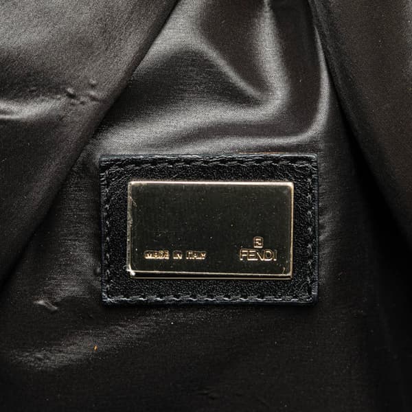 Pre-owned Fendi Moncler Nylon Puffer Spy Handbag Black
