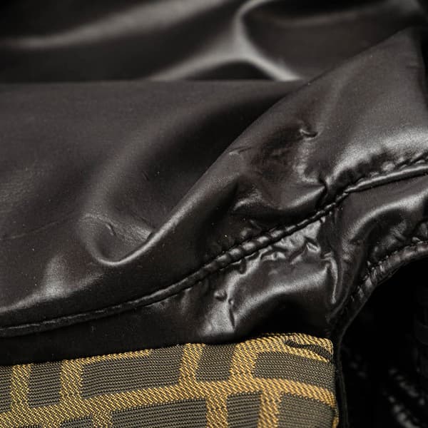 Pre-owned Fendi Moncler Nylon Puffer Spy Handbag Black