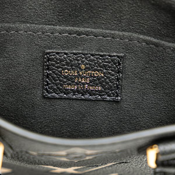 Pre-owned Louis Vuitton Bicolor Monogram Empreinte Petit Sac Plat Black