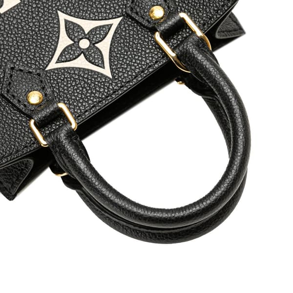 Pre-owned Louis Vuitton Bicolor Monogram Empreinte Petit Sac Plat Black