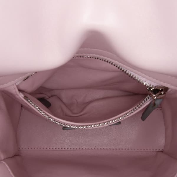 Pre-owned Dior Mini Tricolor Lambskin Cannage Lady Dior Pink