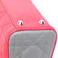 Pikkukuva 7 / 9: Pre-owned Dior Mini Tricolor Lambskin Cannage Lady Dior Pink