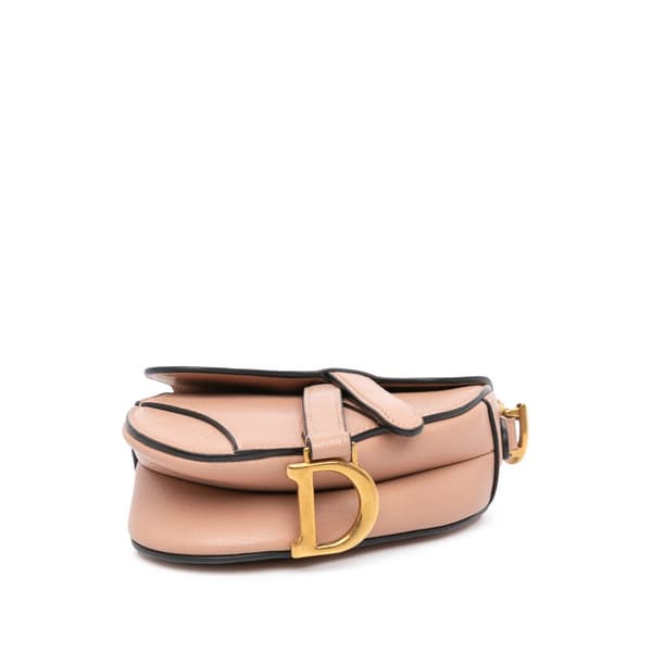 Pre-owned Dior Micro Goatskin Saddle Brown