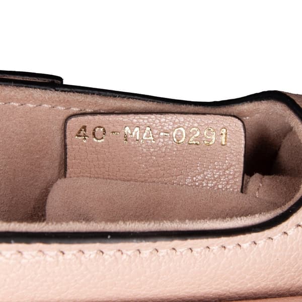 Pre-owned Dior Micro Goatskin Saddle Brown