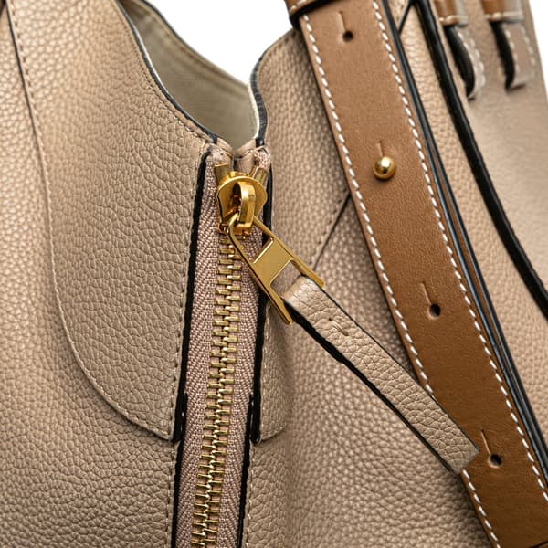 Pre-owned LOEWE Small Leather Hammock Bag Brown
