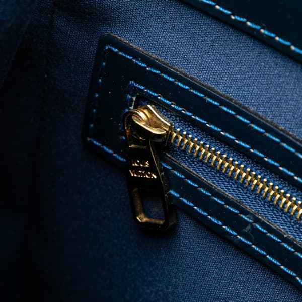 Pre-owned Louis Vuitton Monogram Vernis Catalina BB Blue