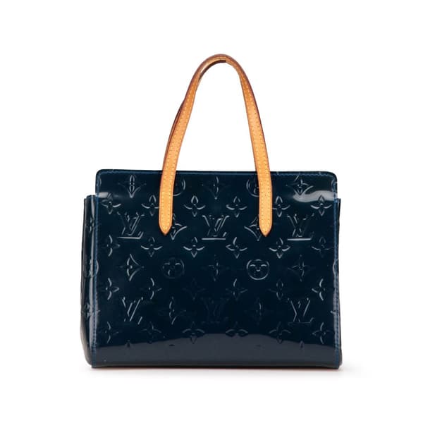 Pre-owned Louis Vuitton Monogram Vernis Catalina BB Blue