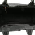 Miniatyrbilde 4 av 10: Pre-owned Prada Small Canvas Canapa Logo Satchel Black