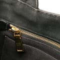 Miniatyrbilde 10 av 10: Pre-owned Prada Small Canvas Canapa Logo Satchel Black