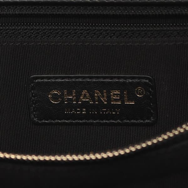 Pre-owned Chanel Medium Shearling Coco Top Handle Bag Black
