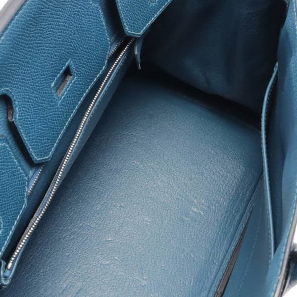Pre-owned Hermès Epsom Birkin Retourne 30 Blue