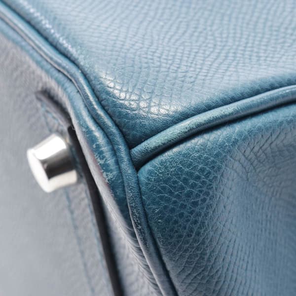 Pre-owned Hermès Epsom Birkin Retourne 30 Blue
