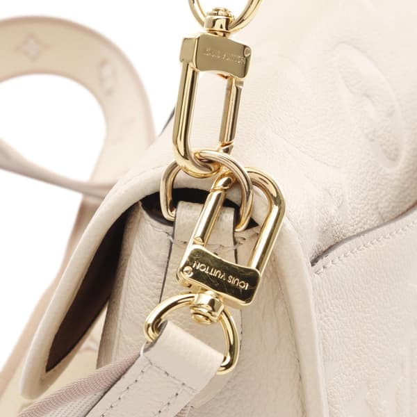 Pre-owned Louis Vuitton Monogram Empreinte Diane White