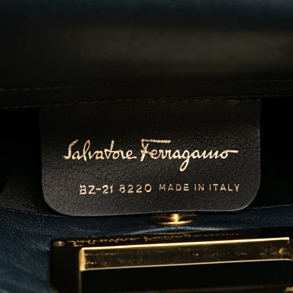 Pre-owned Ferragamo Leather Handbag Blue