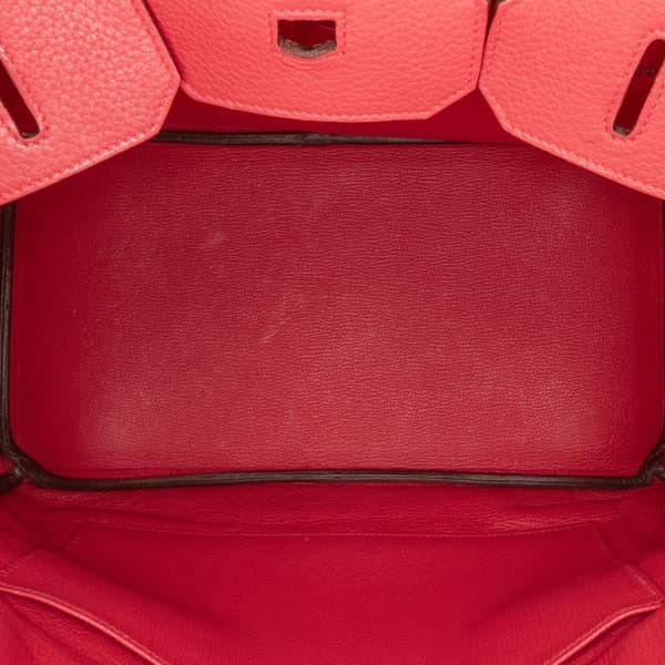 Pre-owned Hermès Togo Birkin Retourne 35 Red
