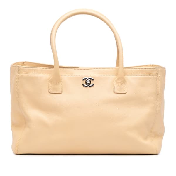 Pre-owned Chanel Medium Executive Cerf Tote Brown