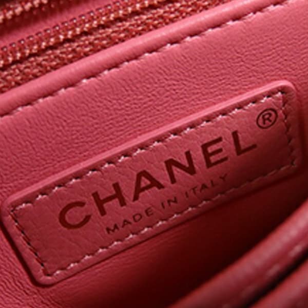 Pre-owned Chanel Extra Mini Caviar and Lizard Embossed Coco Top Handle Bag Pink