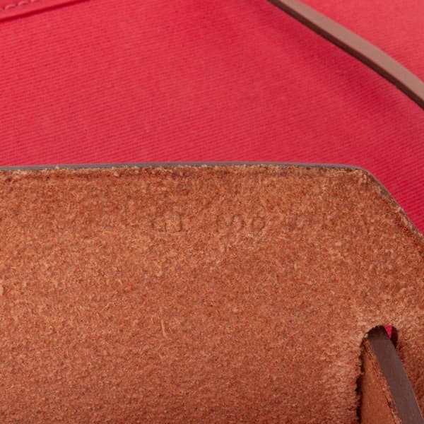 Pre-owned Hermès Toile Herbag Zip 31 Red