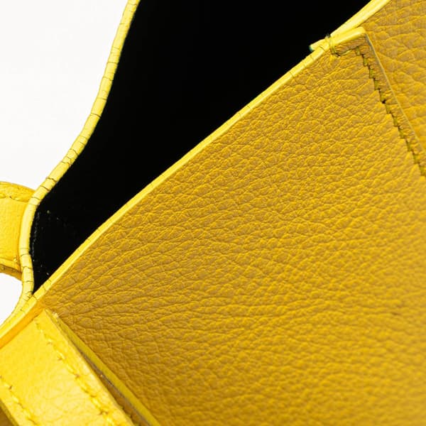 Pre-owned Balenciaga Leather Everyday XS Satchel Yellow