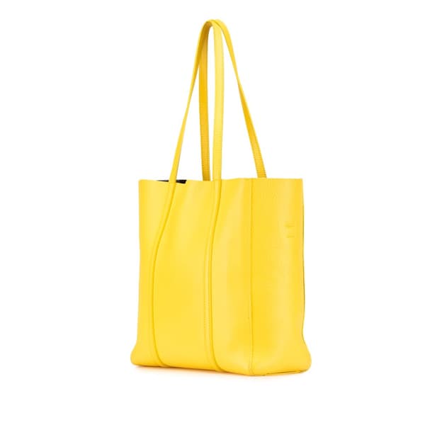 Pre-owned Balenciaga Leather Everyday XS Satchel Yellow